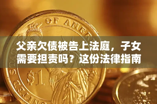 武汉父亲欠债被告上法庭，子女需要担责吗？这份法律指南必须看完