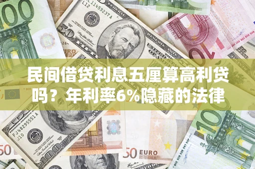 武汉民间借贷利息五厘算高利贷吗？年利率6%隐藏的法律风险全解析